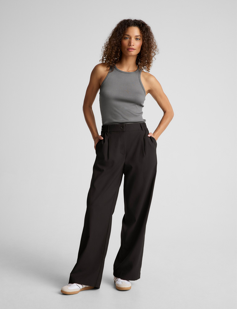 Status Wide Leg Trousers 'Black'