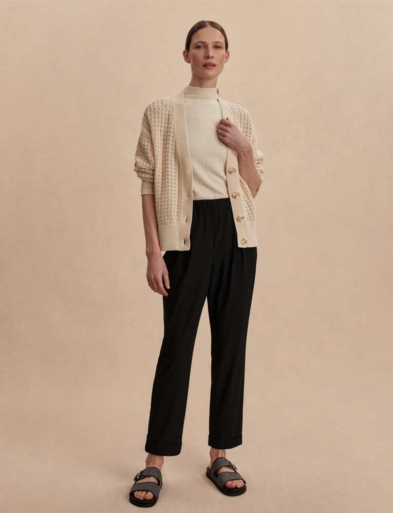 Alana Slim Tapered Cuff Pant 29 'Black' 
